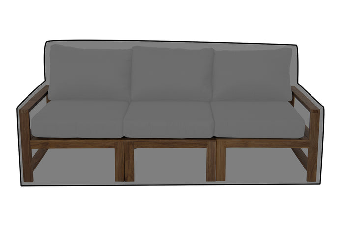 Newport Teak Outdoor Sofa WeatherMAX Outdoor Weather Cover