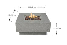 Elementi OFG103 Manhattan Concrete Outdoor Fire Table