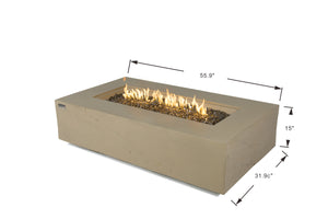 Elementi Plus OFG410SY Colorado Concrete Outdoor Fire Table