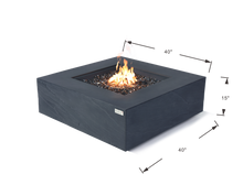 Elementi Plus OFG411SL Roraima Concrete Outdoor Fire Table