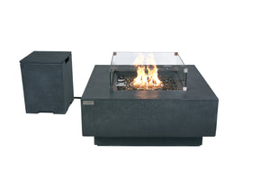 Elementi Plus OFG413DG Bergen Concrete Outdoor Fire Table