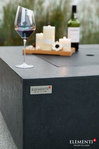 Elementi Plus OFG413DG Bergen Concrete Outdoor Fire Table