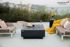 Elementi Plus OFG413DG Bergen Concrete Outdoor Fire Table