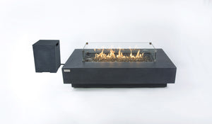 Elementi Plus OFG415DG Positano Concrete Outdoor Fire Table