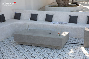 Elementi Plus OFG415LG Riviera Concrete Outdoor Fire Table