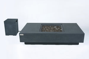Elementi Plus OFG416DG Cannes Concrete Outdoor Fire Table