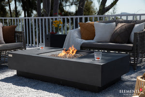 Elementi Plus OFG416DG Cannes Concrete Outdoor Fire Table