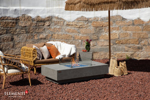 Elementi Plus OFG416LG Monte Carlo Concrete Outdoor Fire Table