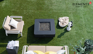 Elementi Plus OFG419DG Bergamo Concrete Outdoor Fire Table