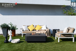 Elementi Plus OFG419DG Bergamo Concrete Outdoor Fire Table