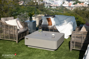 Elementi Plus OFG419LG Lucerne Concrete Outdoor Fire Table