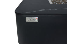 Elementi Plus OFP101BB Copenhagen Porcelain Top Outdoor Fire Table