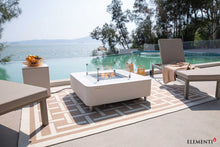 Elementi Plus OFP101BW Annecy Porcelain Top Outdoor Fire Table