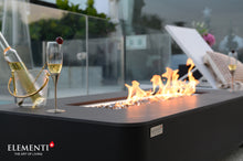 Elementi Plus OFP102BB Valencia Porcelain Top Outdoor Fire Table