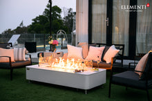 Elementi Plus OFP102BW Athens Porcelain Top Outdoor Fire Table