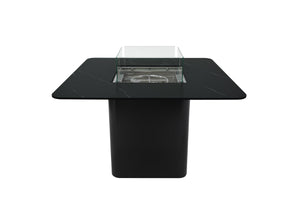 Elementi Plus OFP202BB Brugge Marble Porcelain Dining Table