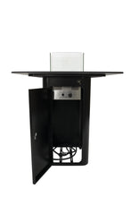 Elementi Plus OFP221BB Koln Marble Porcelain Bar Table