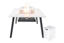 Elementi Plus OFP302BW Helsinki Marble Porcelain Dining Table