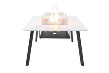 Elementi Plus OFP302BW Helsinki Marble Porcelain Dining Table