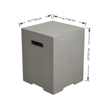 Elementi Plus OFG419LG Lucerne Concrete Outdoor Fire Table