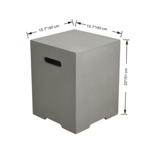 Elementi Plus OFG419LG Lucerne Concrete Outdoor Fire Table