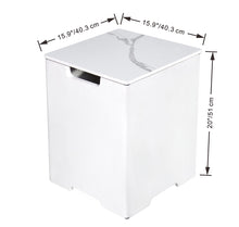 Elementi Plus OFP302BW Helsinki Marble Porcelain Dining Table