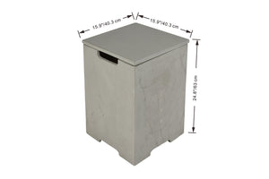 Elementi Plus ONB404 Concrete Square Tank Cover with Removable Top