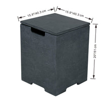 Elementi Plus OFG416DG Cannes Concrete Outdoor Fire Table