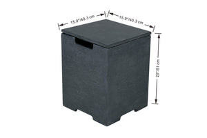 Elementi ONB405 Concrete Square Tank Cover with Removable Top