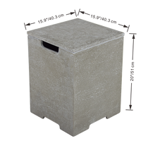 Elementi Plus OFG416LG Monte Carlo Concrete Outdoor Fire Table