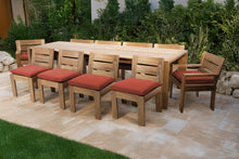 11 pc Pacific Teak Dining Set with 42" x 120" Rectangular Dining Table