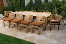 11 pc Pacific Teak Dining Set with 42" x 120" Rectangular Dining Table