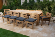 11 pc Pacific Teak Dining Set with 42" x 120" Rectangular Dining Table