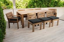 9 pc Pacific Teak Dining Set with 42" x 96" Rectangular Dining Table