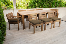 9 pc Pacific Teak Dining Set with 42" x 108" Rectangular Dining Table