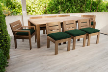 9 pc Pacific Teak Dining Set with 42" x 96" Rectangular Dining Table