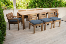 9 pc Pacific Teak Dining Set with 42" x 96" Rectangular Dining Table
