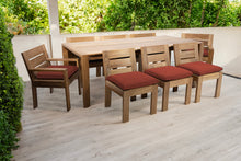 9 pc Pacific Teak Dining Set with 42" x 96" Rectangular Dining Table