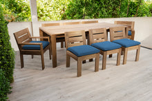 9 pc Pacific Teak Dining Set with 42" x 108" Rectangular Dining Table