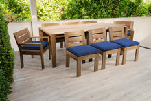 9 pc Pacific Teak Dining Set with 42" x 96" Rectangular Dining Table