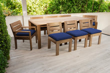9 pc Pacific Teak Dining Set with 42" x 108" Rectangular Dining Table