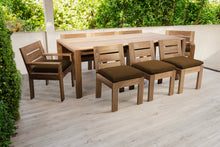 9 pc Pacific Teak Dining Set with 42" x 108" Rectangular Dining Table