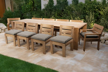 11 pc Pacific Teak Dining Set with 42" x 120" Rectangular Dining Table