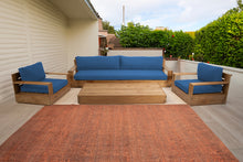 4 pc 108" Pacific Teak Deep Seating Set with 72" Coffee Table. Sunbrella Cushion.
