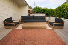 4 pc 108" Pacific Teak Deep Seating Set with 72" Coffee Table. Sunbrella Cushion.