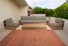 4 pc 108" Pacific Teak Deep Seating Set with 72" Coffee Table. Sunbrella Cushion.