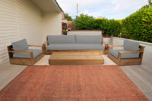 4 pc 108" Pacific Teak Deep Seating Set with 72" Coffee Table. Sunbrella Cushion.
