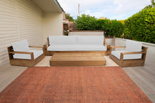 4 pc 108" Pacific Teak Deep Seating Set with 72" Coffee Table. Sunbrella Cushion.