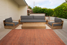 4 pc 108" Pacific Teak Deep Seating Set with 72" Coffee Table. Sunbrella Cushion.