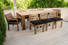 9 pc Pacific Teak Dining Set with 42" x 108" Rectangular Dining Table